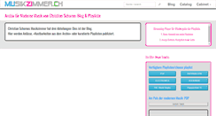 Desktop Screenshot of musikzimmer.ch
